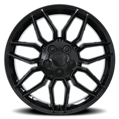 19x10 Aluminum Wheel with 5x4.75 Bolt Pattern - Gloss Black