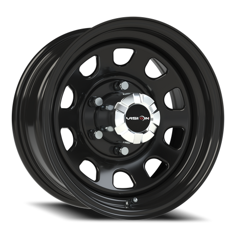 15X7 Gloss Black wheel with bolt pattern of 6-5.5 (6-139.7)