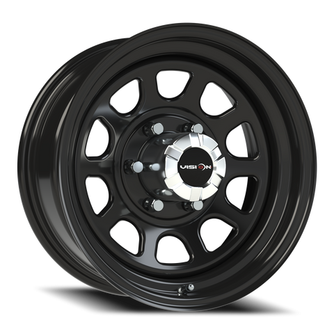 16X7 Gloss Black wheel with bolt pattern of 6-5.5 (6-139.7)