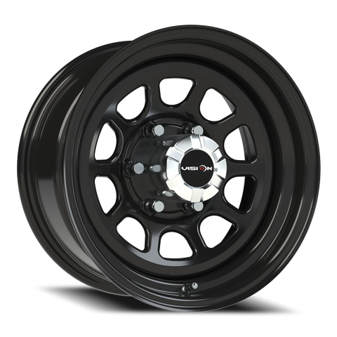 16X8 Gloss Black wheel with bolt pattern of 6-5.5 (6-139.7)