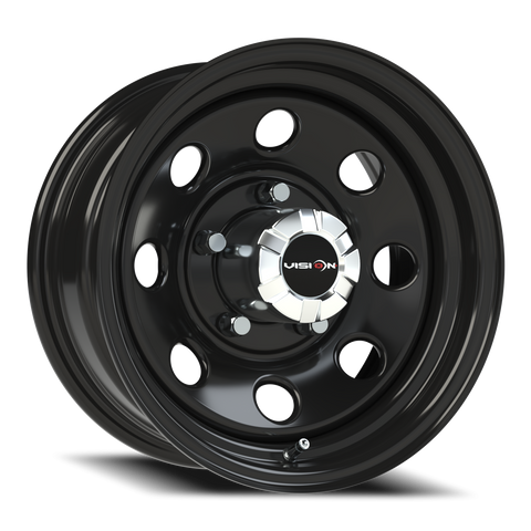 15X7 Gloss Black wheel with bolt pattern of 5-5.5 (5-139.7)