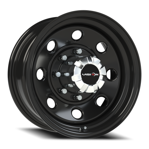 16X7 Gloss Black wheel with bolt pattern of 8-6.5 (8-165.1)
