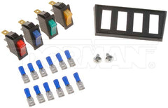 Dorman - Electrical Switches - Multiple Rocker Kit Red, Blue, Amber And Green - 86923