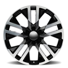 22x9 Aluminum Wheel with 6x5.5 Bolt Pattern - Gloss Black Machine Face