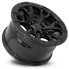 17x9 Aluminum Wheel with 6x135 Bolt Pattern - Gloss Black