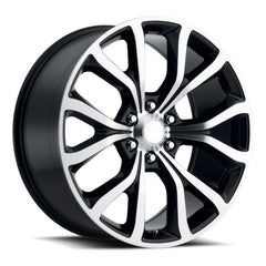 22x9.5 Aluminum Wheel with 6x135 Bolt Pattern - Gloss Black Machine Face