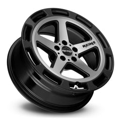 17x8 Aluminum Wheel with 5x114.3 Bolt Pattern - Gloss Black Machine Face