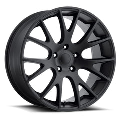 22x10 Aluminum Wheel with 5x5 Bolt Pattern - Satin Black