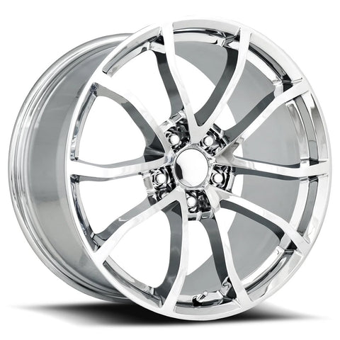 19x10 Aluminum Wheel with 5x4.75 Bolt Pattern - Chrome
