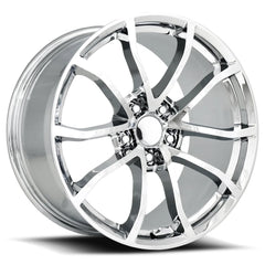 19x10 Aluminum Wheel with 5x4.75 Bolt Pattern - Chrome