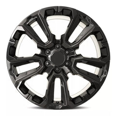 22x9 Aluminum Wheel with 6x5.5 Bolt Pattern - Gloss Black