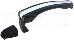 Dorman - Exterior Door Handle Front Right Without Keyhole Primed Black With Chrome Insert - 92214