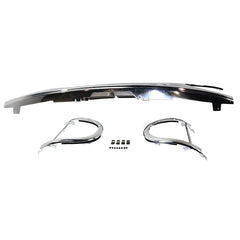 EXPLORER 95-01 GRILLE, Plastic, Chrome Shell/Silver Gray Insert, w/ Headlight Doors