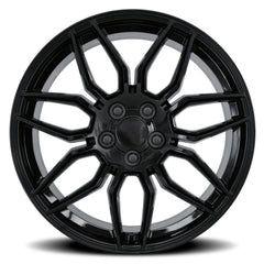 20x12 Aluminum Wheel with 5x4.75 Bolt Pattern - Gloss Black