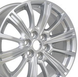 18x8 6x120 50et Gloss Silver Wheel OEM CA21 for Cadillac XT5