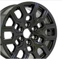 18x8.5 6x139.7 26et Gloss Black Wheel OEM CV45 for Chevy Colorado