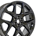 22x8.5 6x120 50et Gloss Black Wheel OEM CV24 for Chevy Traverse