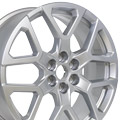 20x8 6x120 50et Gloss Silver Wheel OEM CV23 for Chevy Blazer