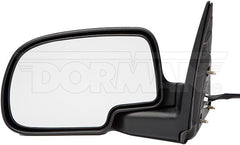 Dorman - Side View Mirror - Left, Power, Non-Heated, Black And Chrome - 955-060