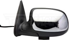 Dorman - Side View Mirror - Left, Power, Non-Heated, Black And Chrome - 955-060