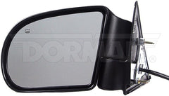 Dorman - Side View Mirror - Left,Power,With Heat, Without Auto Dim,Textured,Manual Fold - 955-072