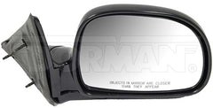 Dorman - Side View Mirror - Right, Manual, Retractable Head, Black - 955-306