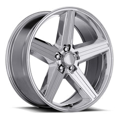 22x9 Aluminum Wheel with 5x5 Bolt Pattern - Chrome