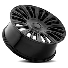 22x9 Aluminum Wheel with 6x5.5 Bolt Pattern - Gloss Black