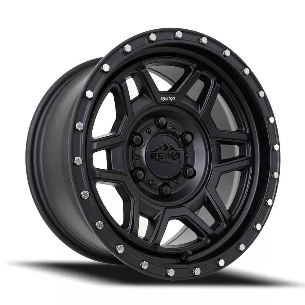 17x9 Aluminum Wheel with 5x127 Bolt Pattern - SATIN BLACK