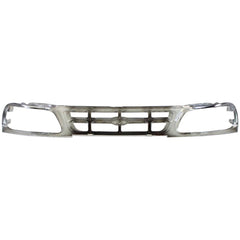 F-150 97-98 GRILLE, Cross Bar, Chrome Shell/Gray Insert, 2WD