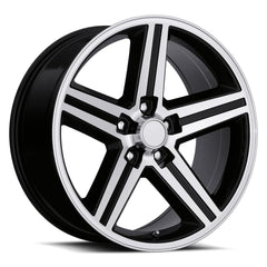 20x9 Aluminum Wheel with 5x4.75 Bolt Pattern - Gloss Black Machine Face