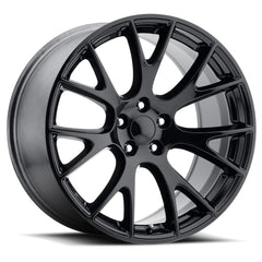 22x9 Aluminum Wheel with 5x5 Bolt Pattern - Gloss Black