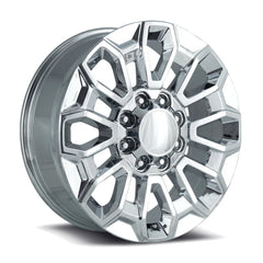 22x8.5 Aluminum Wheel with 8x180 Bolt Pattern - Chrome