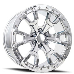 20x9 Aluminum Wheel with 6x5.5 Bolt Pattern - Chrome