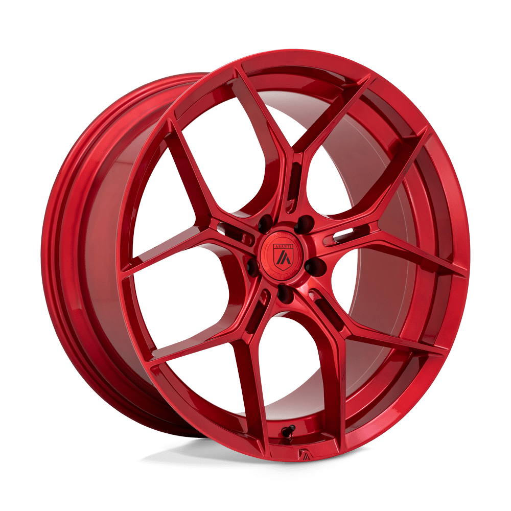20X10.5 CANDY RED 40MM Asanti Black Wheel