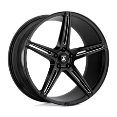 20X8.5 GLOSS BLACK MILLED 38MM Asanti Black Wheel
