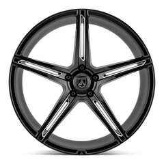 20X8.5 GLOSS BLACK MILLED 38MM Asanti Black Wheel