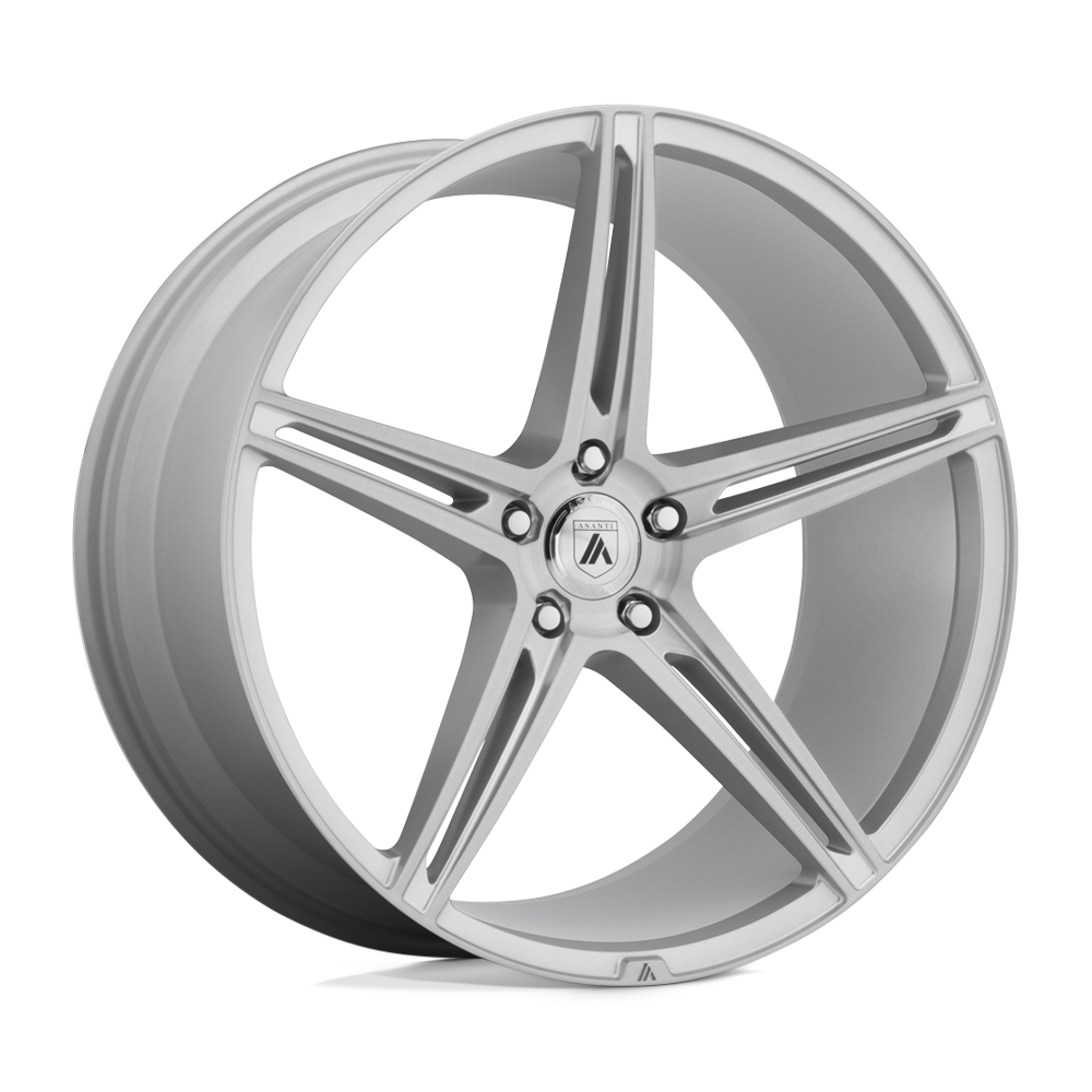 20X10.5 BRUSHED SILVER 38MM Asanti Black Wheel