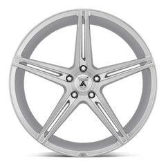 20X10.5 BRUSHED SILVER 38MM Asanti Black Wheel