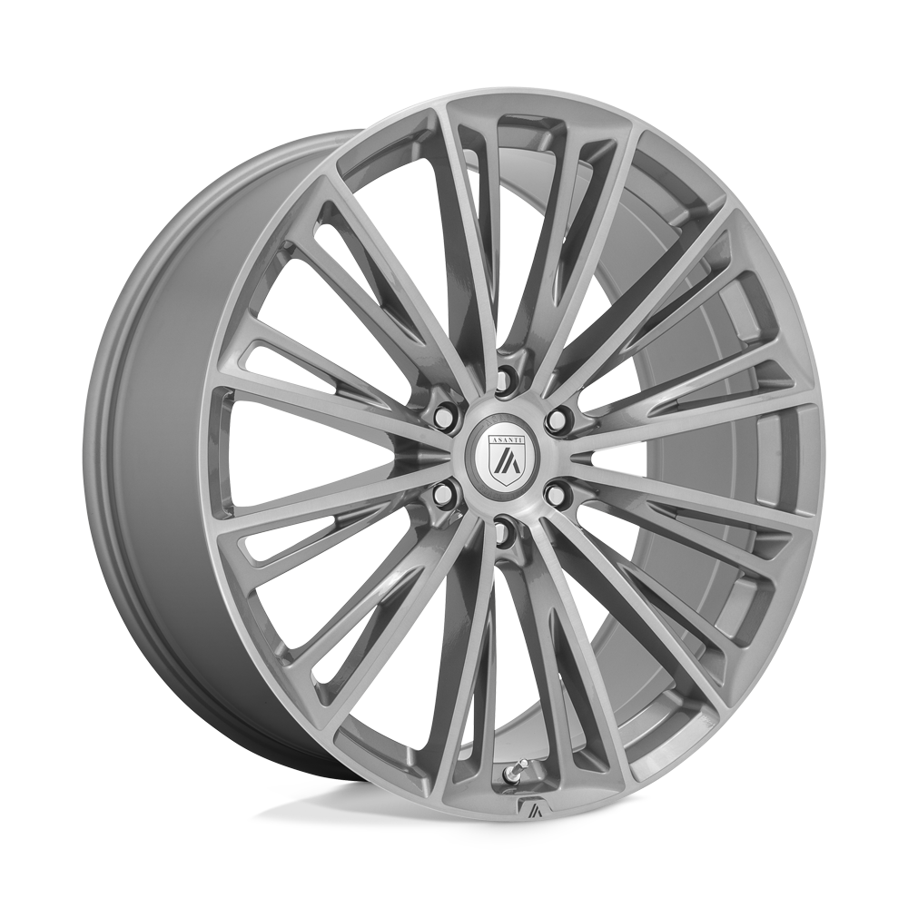 20X9 TITANIUM BRUSHED 35MM Asanti Black Wheel