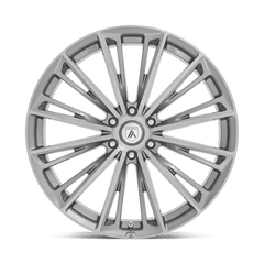 20X10.5 TITANIUM BRUSHED 38MM Asanti Black Wheel