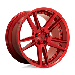 20X10.5 CANDY RED 38MM Asanti Black Wheel