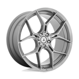 20X9 TITANIUM BRUSHED 38MM Asanti Black Wheel