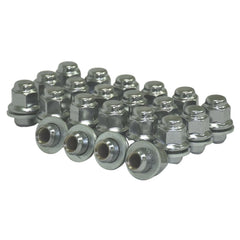 18" Replica Wheel LX19 Fits Lexus IS- Design Two with lug nuts |Chrome - Toyota/Lexus Passenger Car - Factory Shank with Washer - Set of 20 - 12x1.5mm - 13/16" Hex