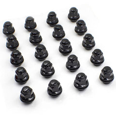 18" Replica Wheel LX19 Fits Lexus IS- Design Two with lug nuts |Black - Toyota/Lexus Passenger Car - Factory Shank with Washer - Set of 20 - 12x1.5mm - 13/16" Hex