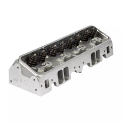 Cylinder Head, SBC Enforcer, Assembled, 2.050 / 1.600 in Valves, 198 cc Intake, 69 cc Chamber, 1.580 in Springs, Angled Plug, Aluminum, Small Block Chevy, Each