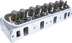 Cylinder Head, Enforcer, Assembled, 1.900 / 1.600 in Valves, 185 cc Intake, 63 cc Chamber, 1.290 in Springs, Angle Plug, Aluminum, Small Block Ford, Each