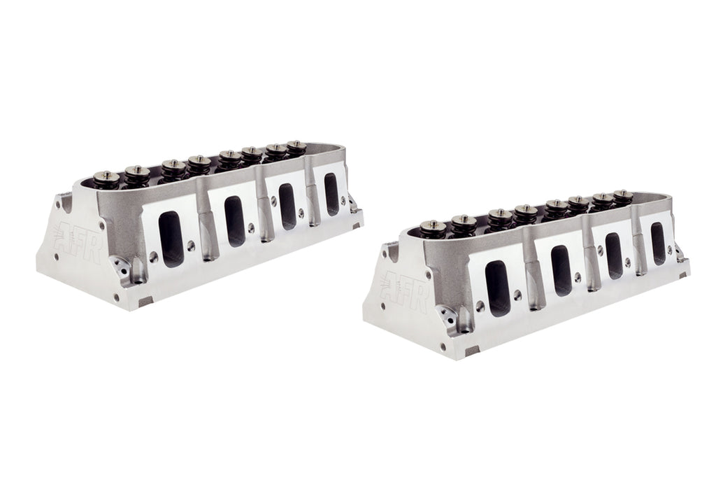 Cylinder Head, LS3 Mongoose, Assembled, 2.165 / 1.600 in Valves, 260 cc Intake, 69 cc Chamber, 1.270 in Springs, Angle Plug, Aluminum, GM LS-Series, Pair