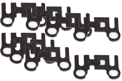 Pushrod Guide Plate, 5/16 in Pushrod, Flat, Steel, Black Oxide, Small Block Chevy / Ford, Set of 8