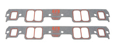 Intake Manifold Gasket, 2.23 x 1.33 in Rectangular Port, Composite, Small Block Chevy, Pair
